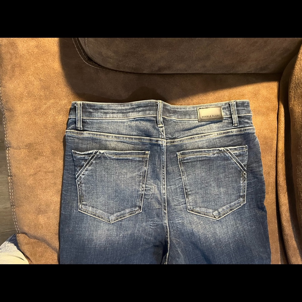 Buckle Black Ankle Skinny Jean - Picture 5 of 8